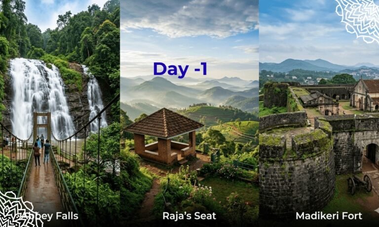 Coorg Monsoon Tour guide Day 1