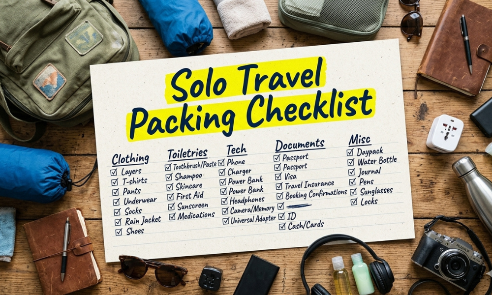 Solo Travel Packing Checklist